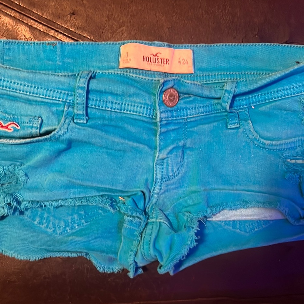 Hollister size 0 blue shorts